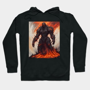 Motlen lava golem fire Hoodie